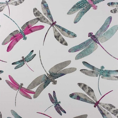 Papier peint W6650-05-dragonfly dance - MATTHEW WILLIAMSON