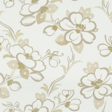 Papier peint P571-01 LOTUS FLOWER - OYSTER - Designers Guild