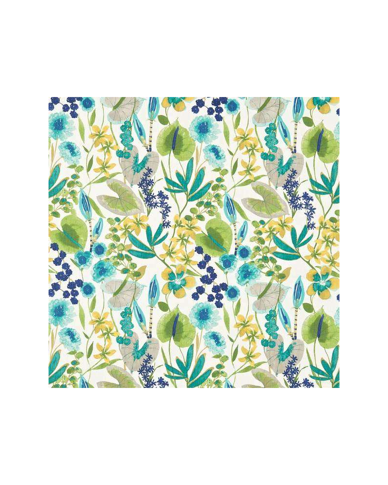 Fabric HAMA120335-nalina zest lagoon gooseberry Harlequin