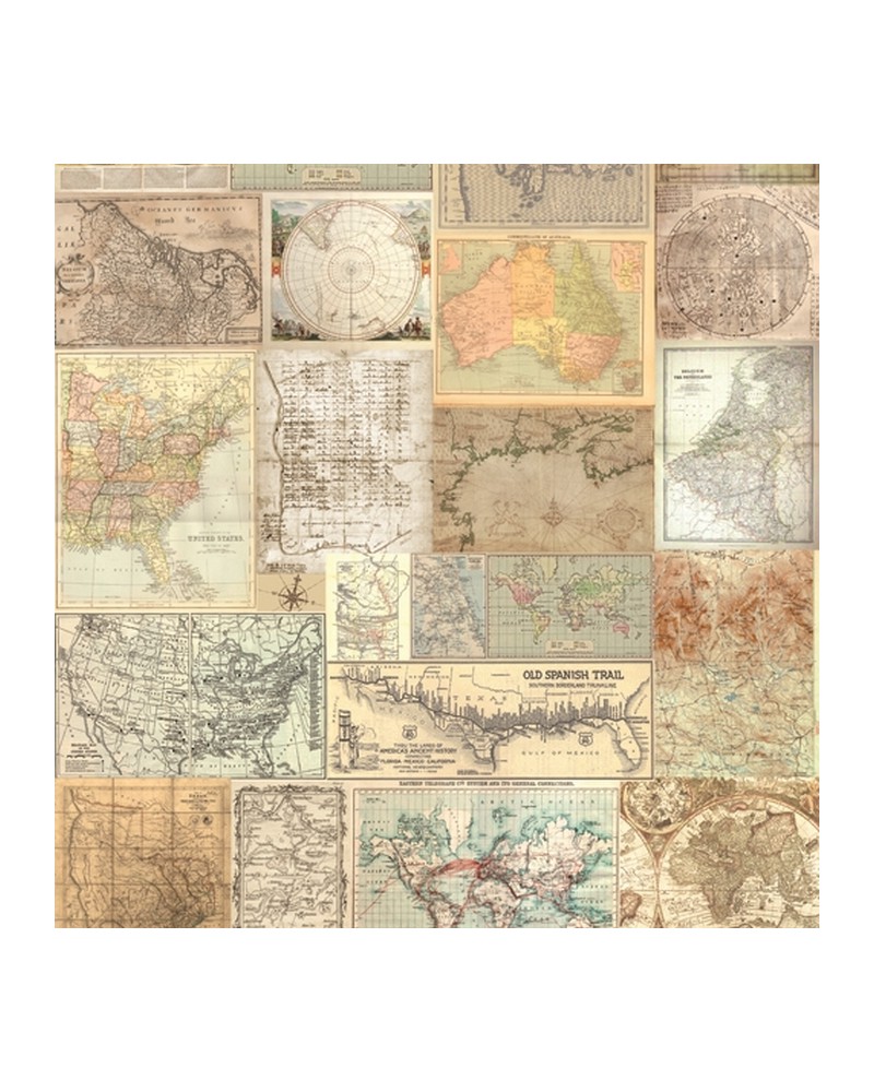 Papel de parede 2200101-r7-africa_oldmaps Mural - COORDONNE