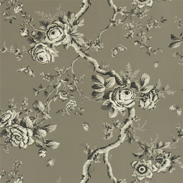 Wallpaper PRL27-04 ASHFIELD FLORAL - GUN METAL - Ralph Lauren Home