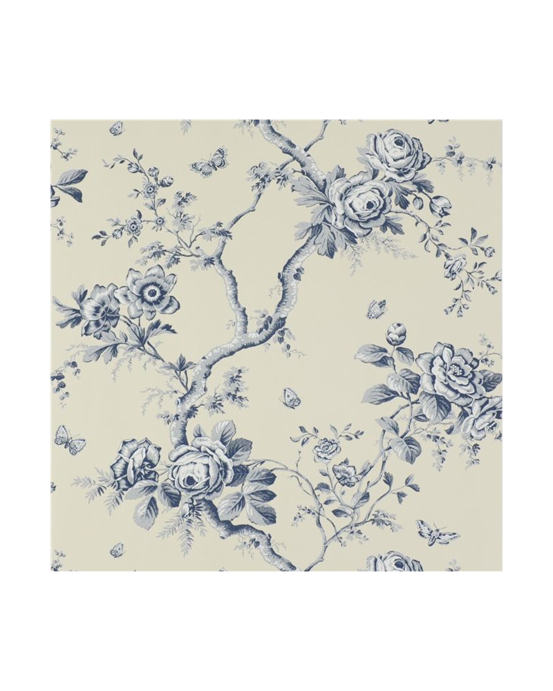 Wallpaper PRL27-05 ASHFIELD FLORAL - SAPPHIRE - Ralph Lauren Home