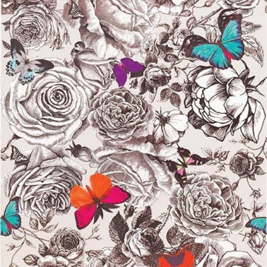 Wallpaper W6592-01 BUTTERFLY GARDEN - OSBORNE and LITTLE