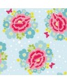 Wallpaper Big Rose Blue 2000100 - COORDONNE