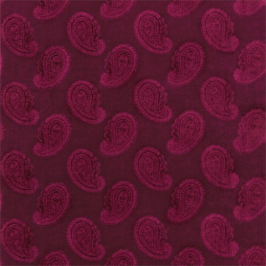 Tessuti ZJAI331668-burgundy-orissa velvet ZOFFANY