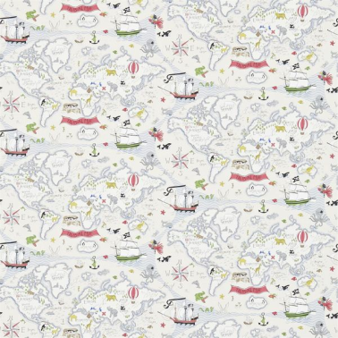 Papel Pintado TREASURE MAP DLIT214040-vanilla multi - Sanderson