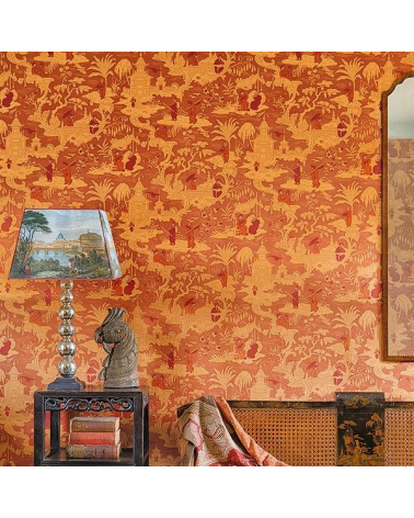 Chinese Toile by Cole & Son - Red - Wallpaper - 100/8041