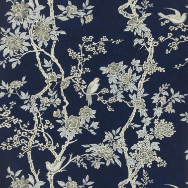 Papel Pintado PRL048-04 MARLOWE FLORAL - PRUSSIAN BLUE - Ralph Lauren Home