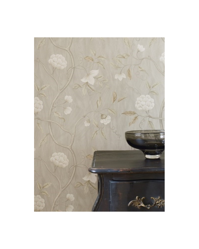 Wallpaper CFW7949-01 SNOW TREE Cream - COLEFAX AND FOWLER