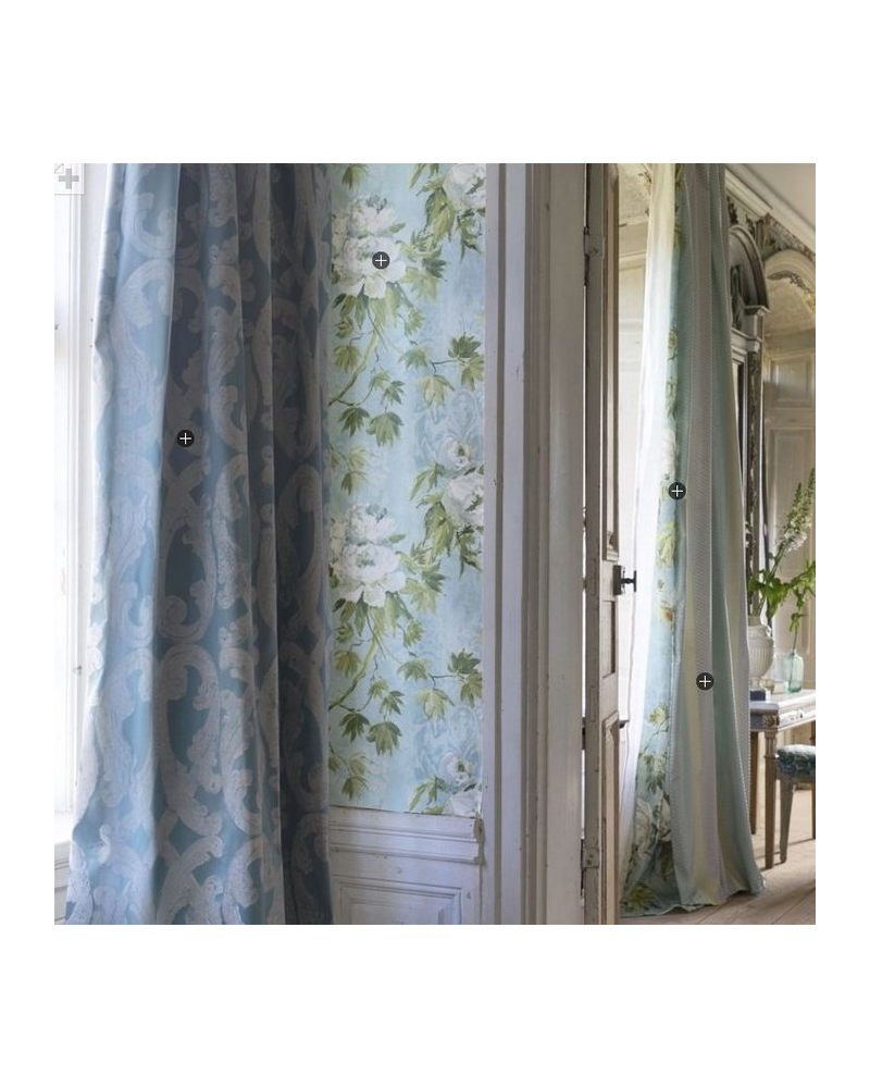 Papier peint PDG673-02 FLOREALE - CELADON - Designers Guild