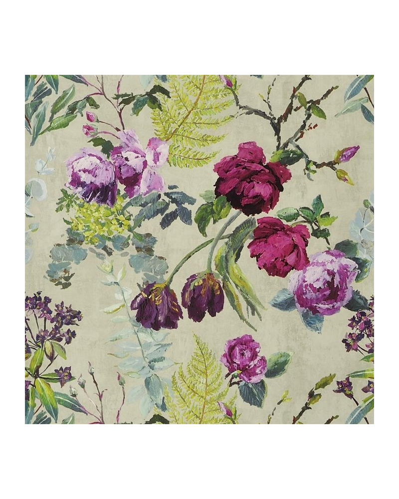 Papier peint PDG678-03 TULIPANI - LINEN - Designers Guild