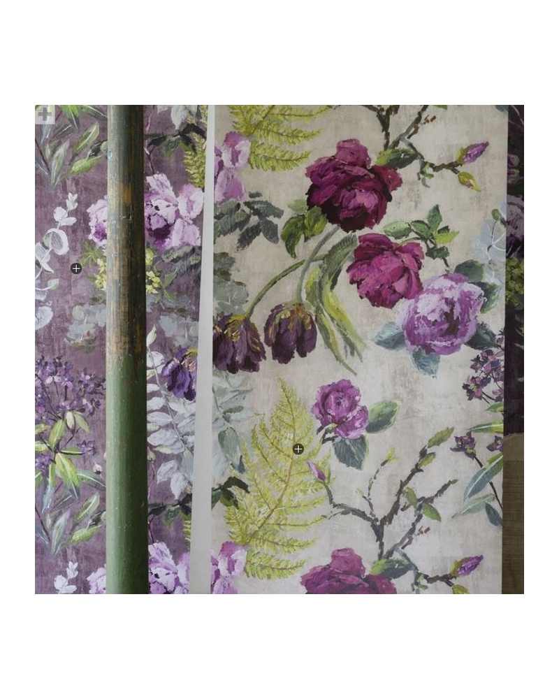 Papier peint PDG678-03 TULIPANI - LINEN - Designers Guild