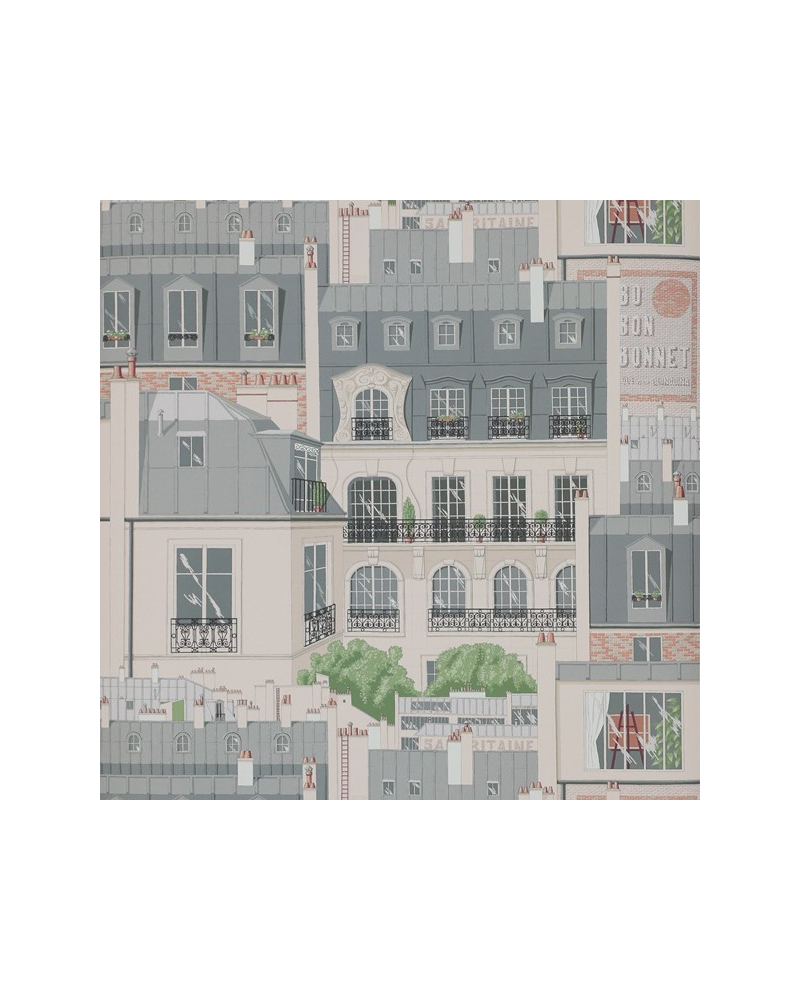 Papier peint Les Toits de Paris 03082-02 Ardoise - MANUEL CANOVAS