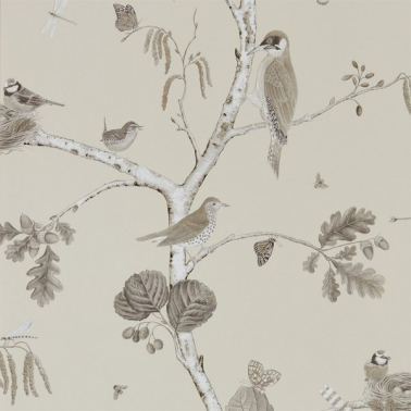 Papel Pintado WOODLAND CHORUS DWOW215704-sepia neutral - Sanderson