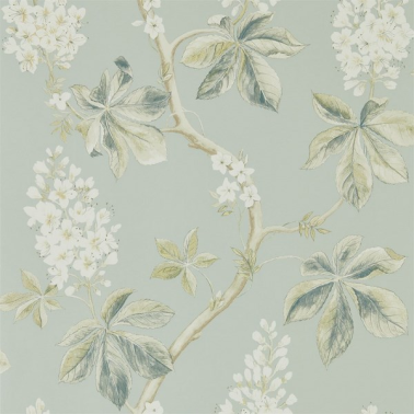 Papier peint CHESTNUT TREE DWOW215708-grey blue sage - Sanderson