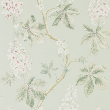 Wallpaper CHESTNUT TREE DWOW215710-seaspray peony - Sanderson