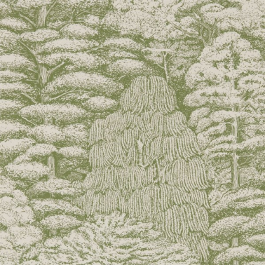 Papel Pintado WOODLAND TOILE DWOW215720-cream green - Sanderson