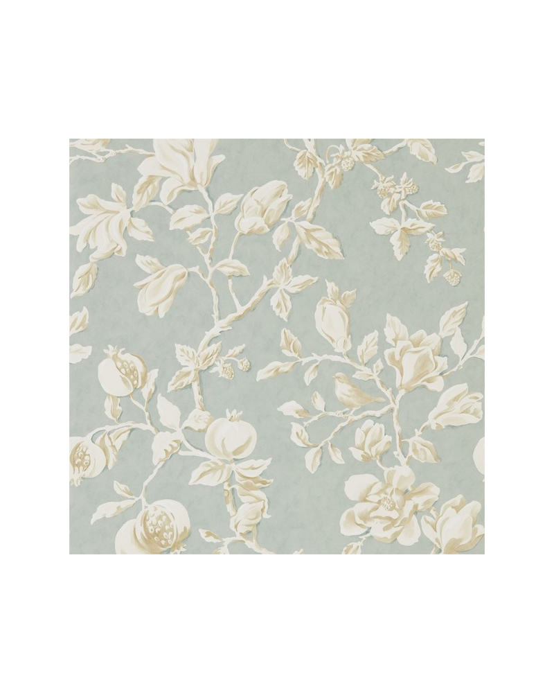 Papel Pintado MAGNOLIA & POMEGRANATE DWOW215724-grey blue parchment - Sanderson