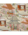 Dekostoff 04805-01 MADAME BUTTERFLY ROUGE DE CHINE MANUEL CANOVAS