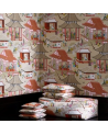 Dekostoff 04805-01 MADAME BUTTERFLY ROUGE DE CHINE MANUEL CANOVAS