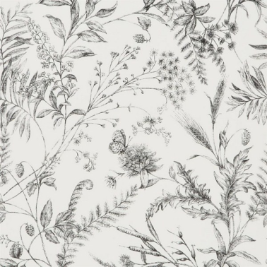 Papel de parede PRL710-04 Fern Toile Ethed Black - Ralph Lauren Home