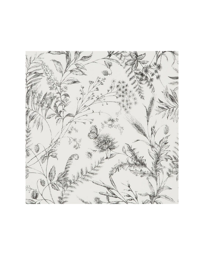 Wallpaper PRL710-04 Fern Toile Ethed Black - Ralph Lauren Home