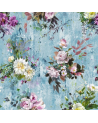 Papier peint PDG717-03 Aubriet Salte Blue - Designers Guild