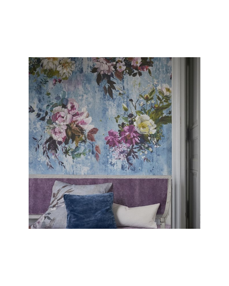 Tapete PDG717-03 Aubriet Salte Blue - Designers Guild