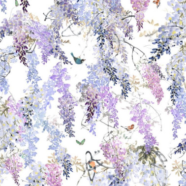 Carta da Parati DWAP216296 WISTERIA FALLS PANEL A - Sanderson