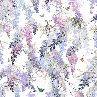 Carta da Parati DWAP216297 WISTERIA FALLS PANEL B - Sanderson