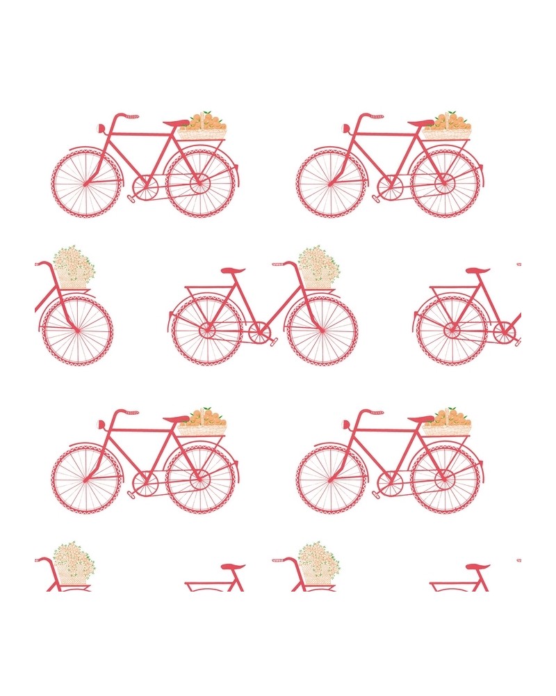 Papel de parede GDW-5435-001 Bicicletas Rosa - GASTON Y DANIELA