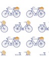 Papel Pintado GDW-5435-003 Bicicletas Azul - GASTON Y DANIELA