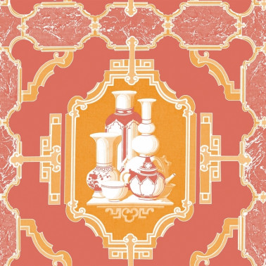 Papel de parede GDW-5445-002 Porcelanas Pomelo - GASTON Y DANIELA