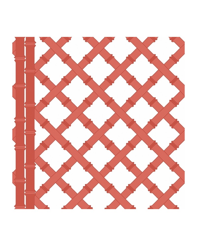 Papier peint GDW-5455-003 Trellis Blanco-Pomelo - GASTON Y DANIELA