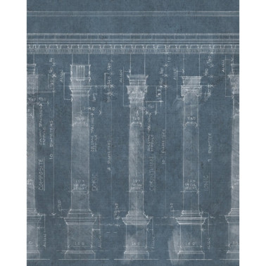 Papel de parede COLONNADE BLUE WP20023 - MIND THE GAP