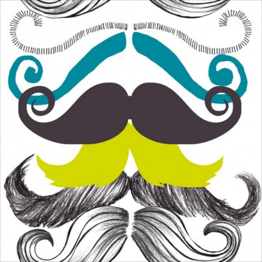 Papel de parede DIFFERENT MOUSTACHES WP20089 - MIND THE GAP