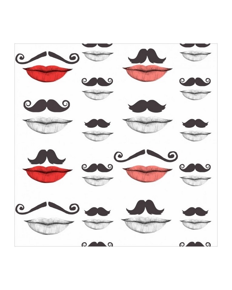 Papel Pintado MOUSTACHE AND LIPS WP20084 - MIND THE GAP