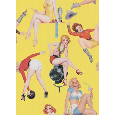 Wallpaper PIN UP GIRLS WP20068 - MIND THE GAP