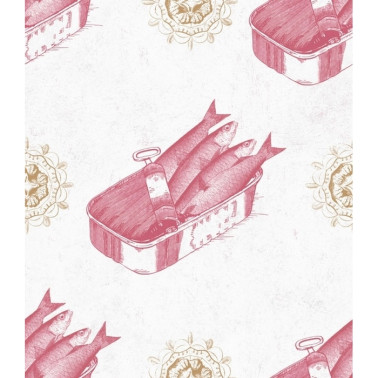 Papel de parede SARDINES RED WP20011 - MIND THE GAP