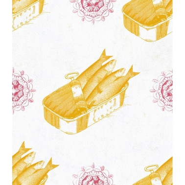 Papel de parede SARDINES YELLOW WP20010 - MIND THE GAP