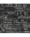 Carta da Parati VINTAGE SIGNS ANTHRACITE WP20037 - MIND THE GAP