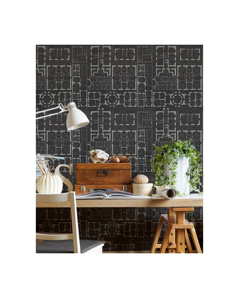 Papel de parede CHATEAU ANTHRACITE WP20025 - MIND THE GAP