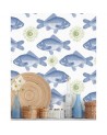 Papel Pintado FISH BLUE WP20009 - MIND THE GAP