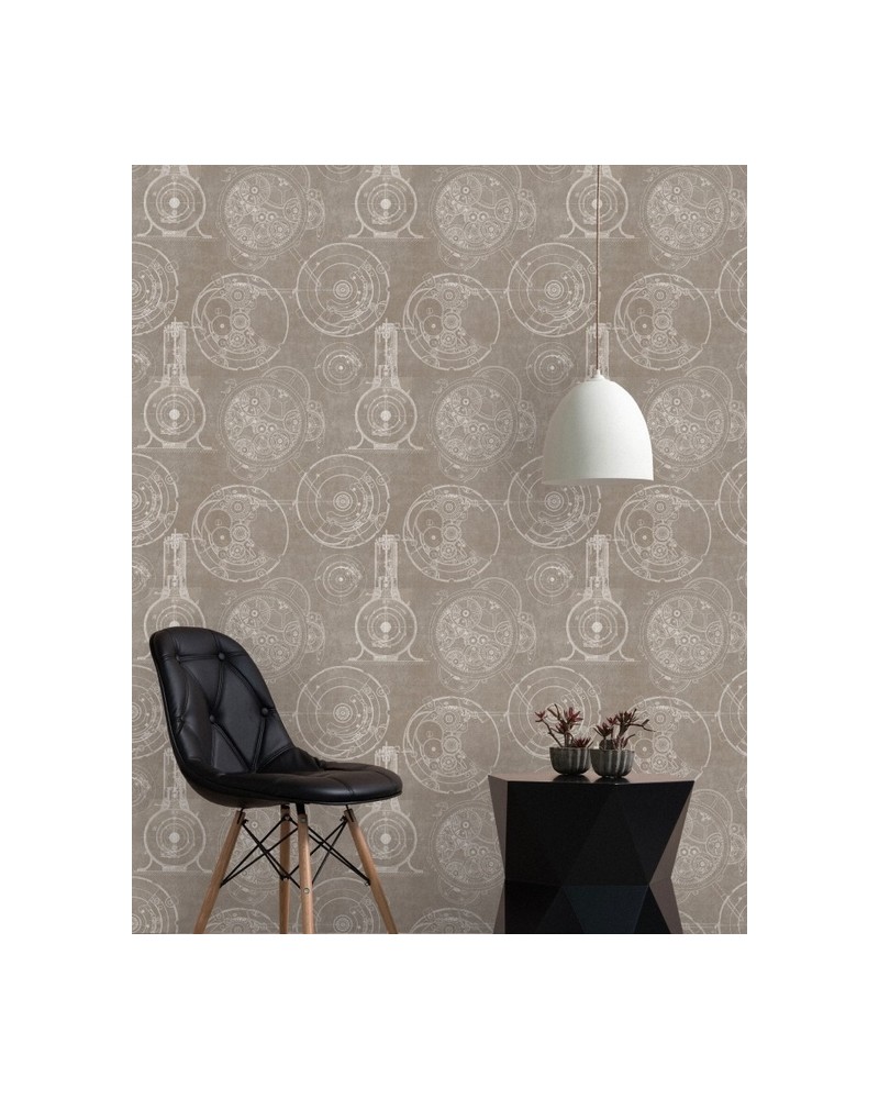 Papel Pintado HORLOGERIE TAUPE WP20042 - MIND THE GAP