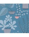 Carta da Parati MISP1175 HOUSE PLANTS BLUE ROOM - MISSPRINT