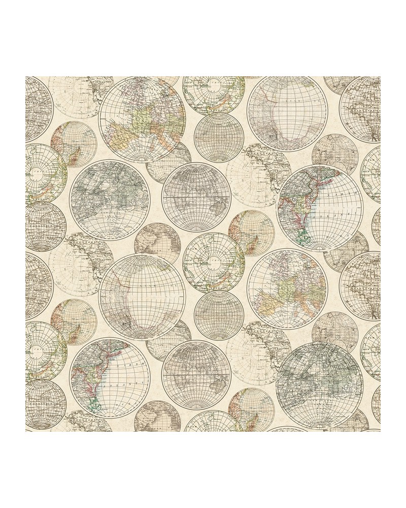 Papier peint NO 5 - Maps R13881 - REBEL WALLS