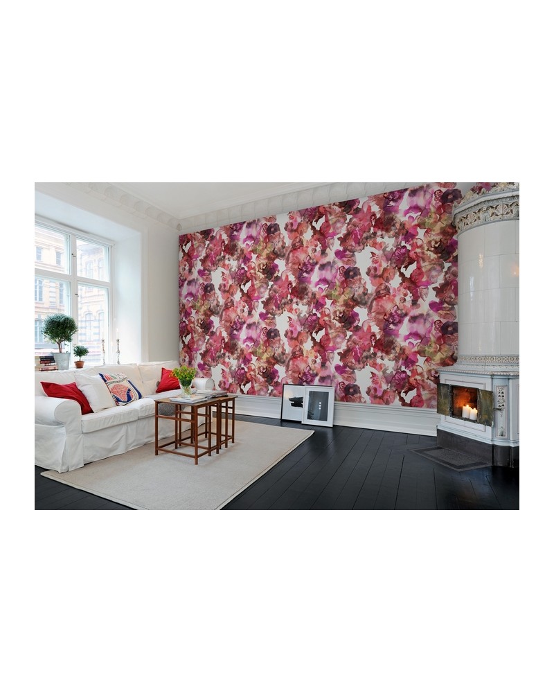 Carta da Parati R13123-6 LILY POND RED - REBEL WALLS