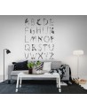 Wallpaper R13193-4 ABC FOR THE SWEDISH BEE BLACK - REBEL WALLS