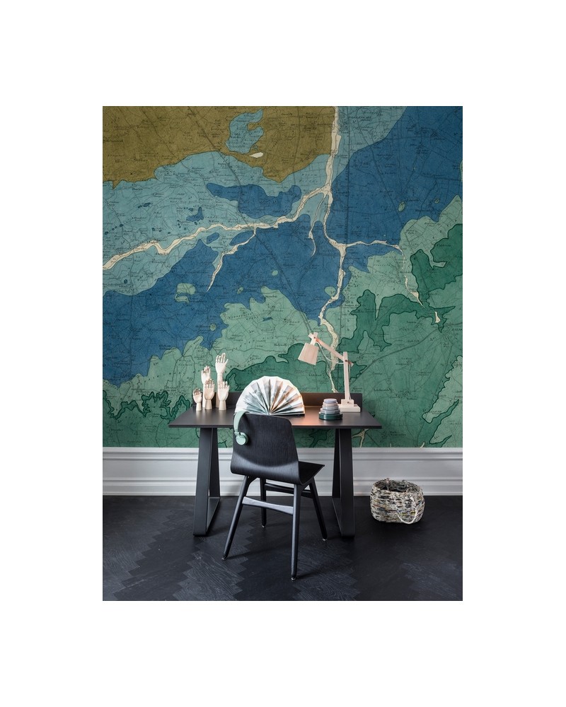 Papier peint NO 5 - Maps R13751 - REBEL WALLS