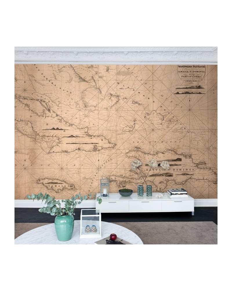 Papel de parede NO 5 - Maps R13791 - REBEL WALLS